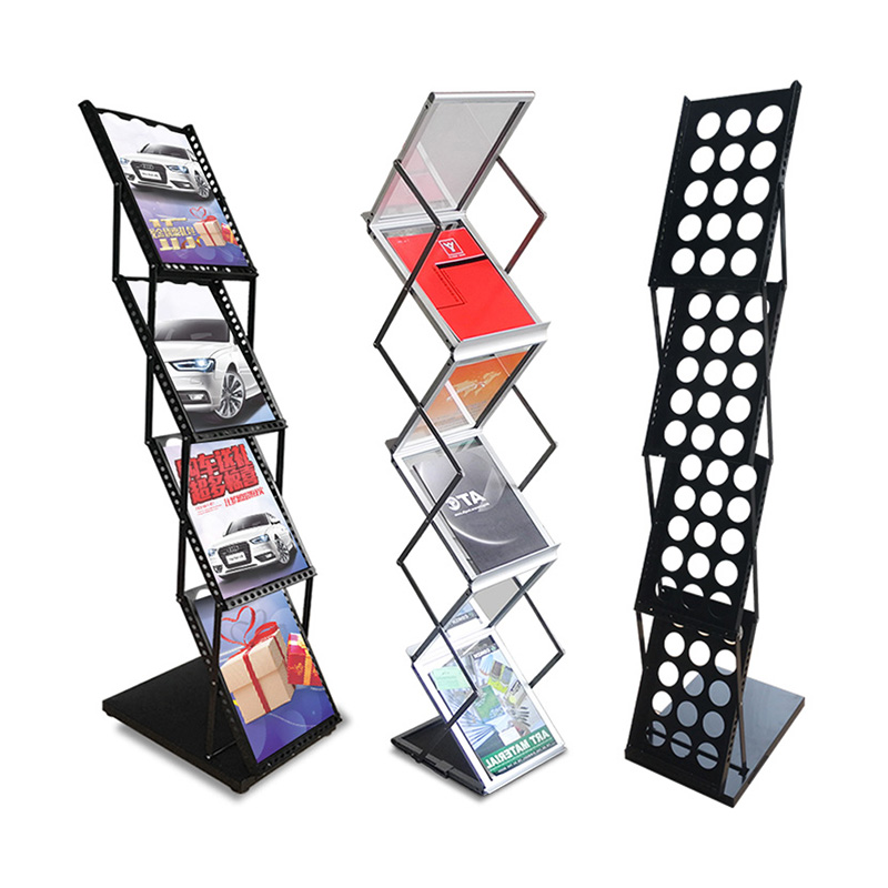 Office Furniture Catalogue - Magazine Rack,Mobile Portable Steel Brochure Catalogue