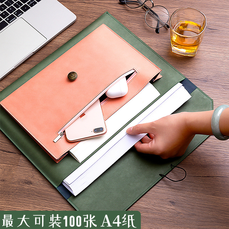 Leather File Bag A4 Paper File - Binder Storage Box review and price