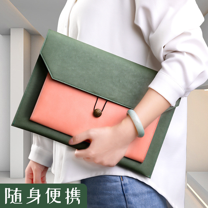 Leather File Bag A4 Paper File - Binder Storage Box review and price