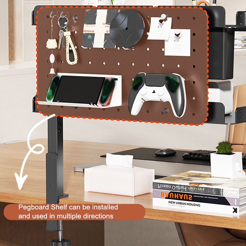 Clamp-on 14 inch Above Below D - Gaming Desk With Hutch review and price