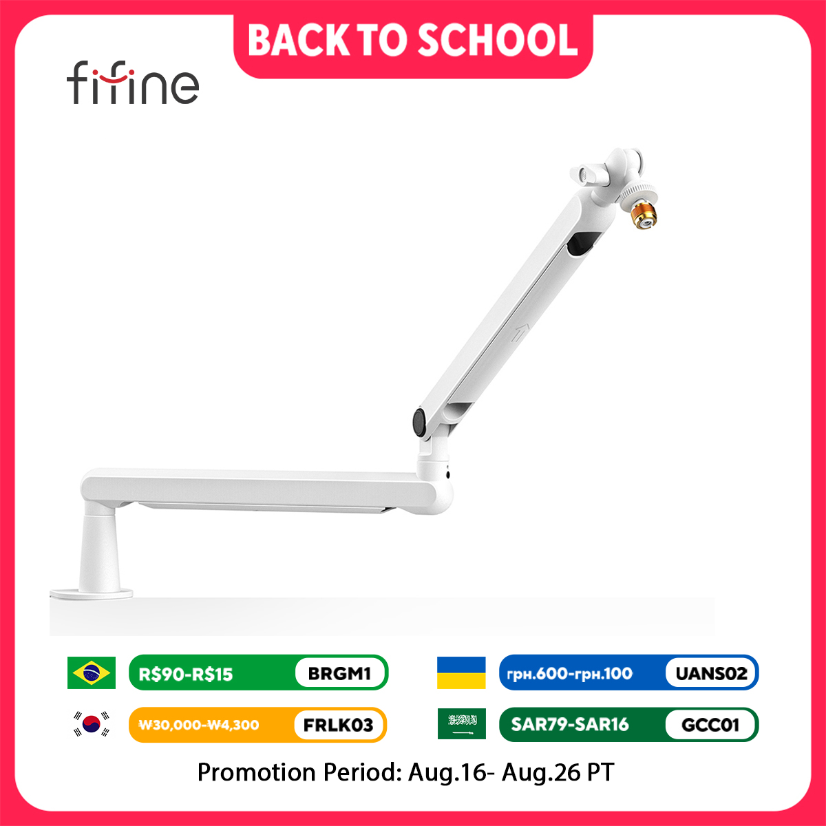 FIFINE Microphone Boom Arm, Ad - Gaming Desk With Hutch review and price