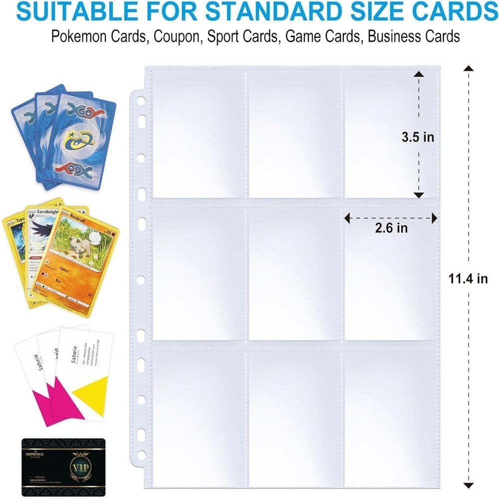 50 Sheets 9 Pocket Single Side - Binder Storage Box review and price