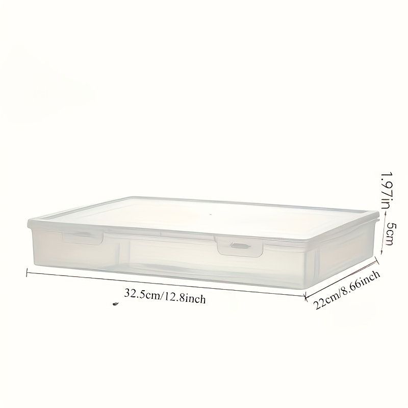 1pc A4 Large Transparent Flip  - Binder Storage Box review and price