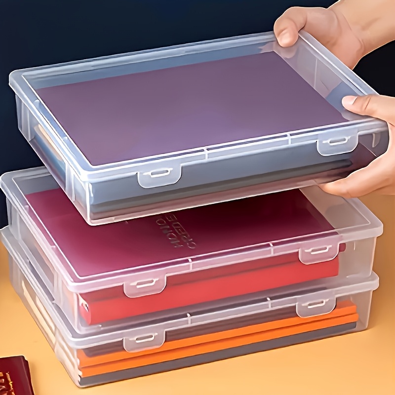 1pc A4 Large Transparent Flip  - Binder Storage Box review and price