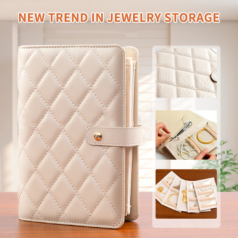 PU Leather Jewelry Storage Boo - Binder Storage Box review and price