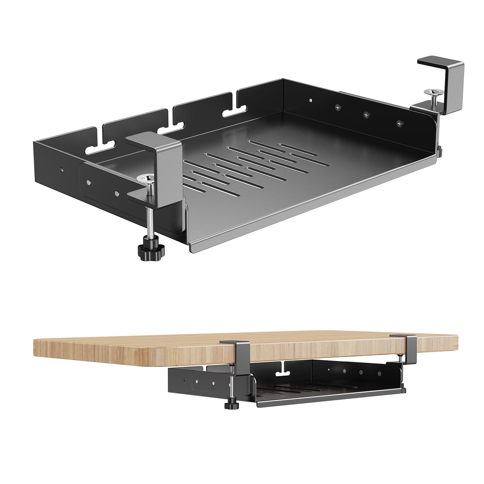 No Drill Under Desk Laptop Mou - Gaming Desk With Hutch review and price