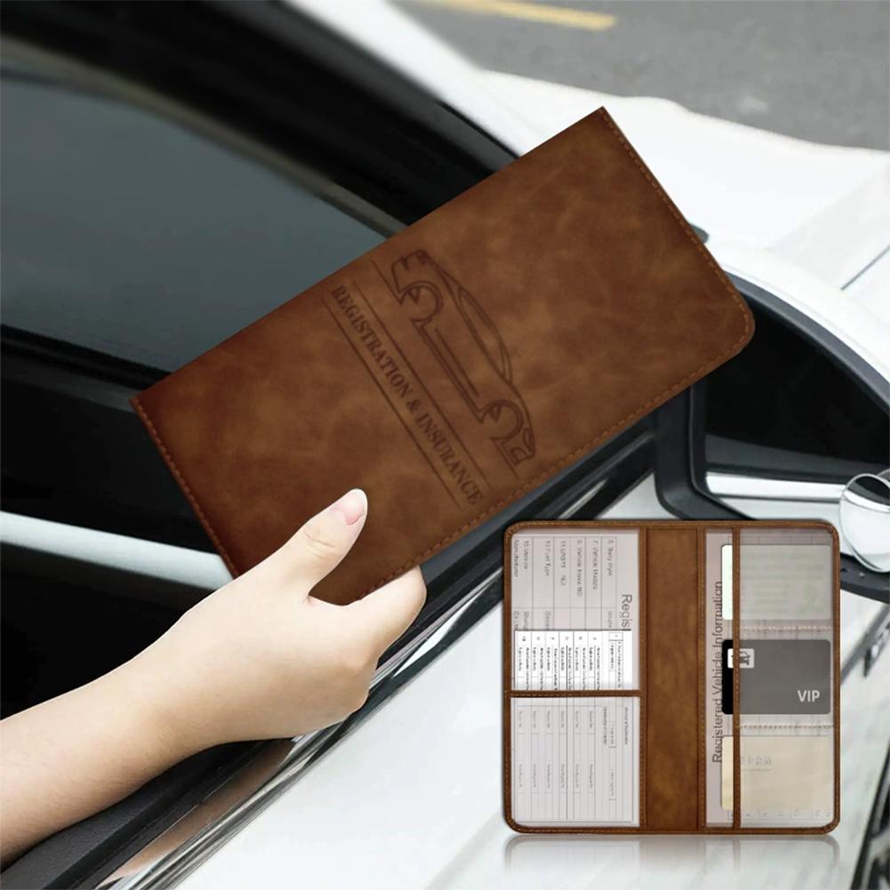 PU Leather Car Registration In - Binder Storage Box review and price