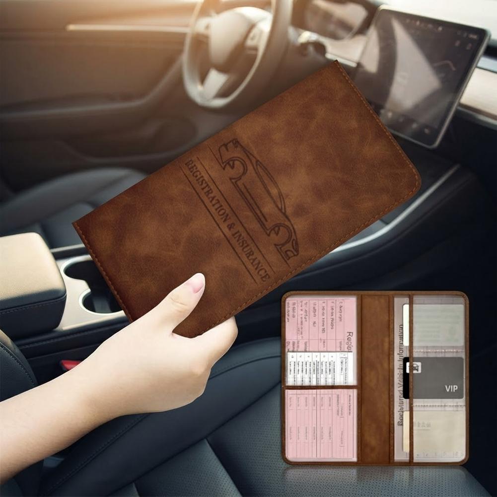 PU Leather Car Registration In - Binder Storage Box review and price