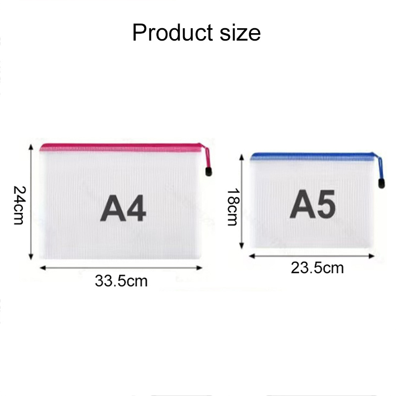 5/20PCS A4/A5 Mesh Zipper Pouc - Binder Storage Box review and price
