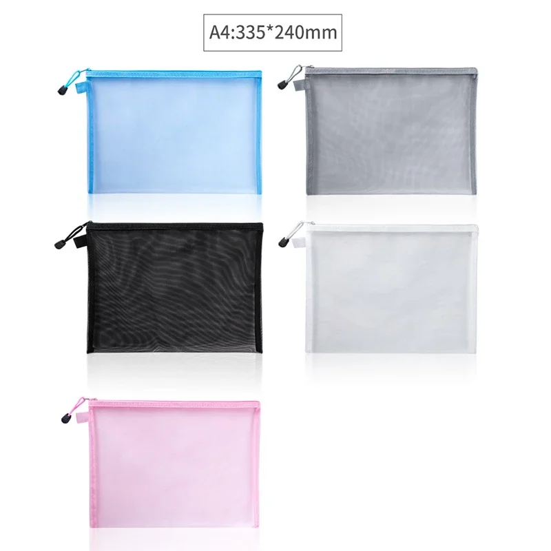 1Pcs A4/A5/A6 Mesh Zipper Pouc - Binder Storage Box review and price