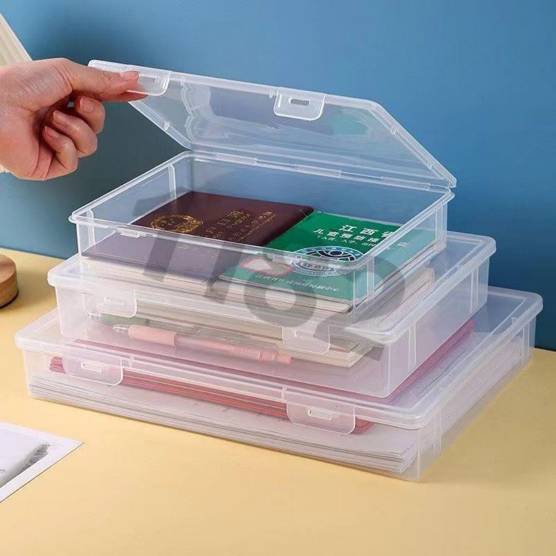 Stackable Clear A4 Document St - Binder Storage Box review and price