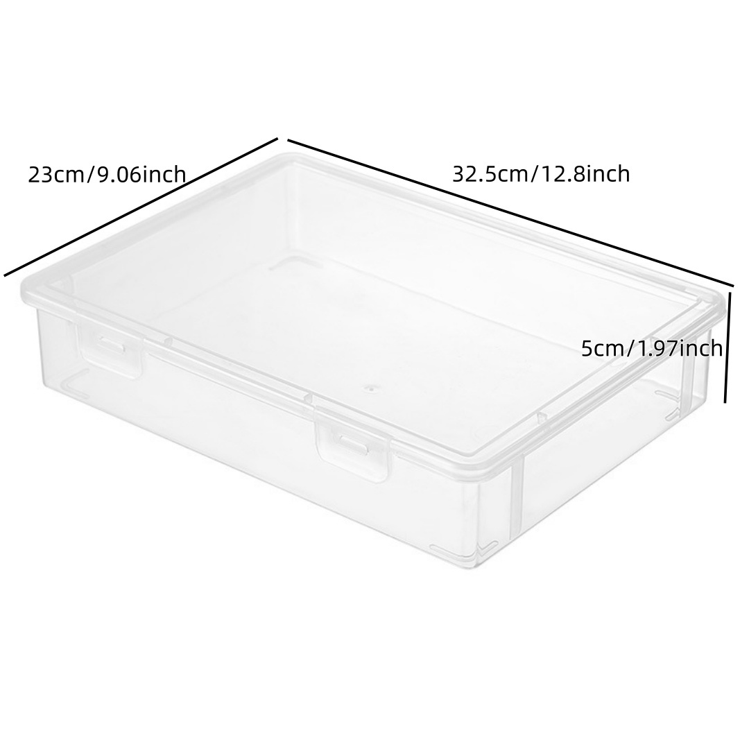 Stackable Clear A4 Document St - Binder Storage Box review and price